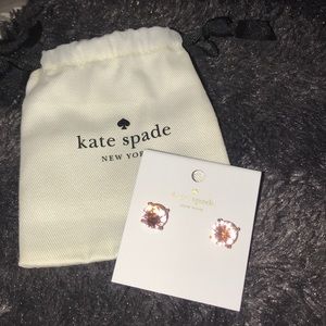 Brand new Kate Spade light peach stud earrings